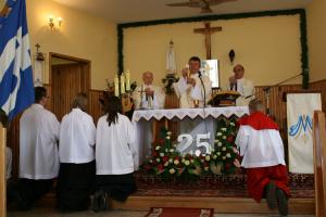 Msza św. odpustowa w uroczystość 25 lecia poświęcenia kaplicy. Rok 2009. 