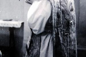 ks. Franz Kurtz (1903 - 1966) w czasie nabożeństwa w Rozmierzy