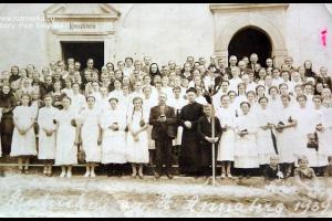Pielgrzymi z parafii Rozmierz na Górze św. Anny - rok 1939